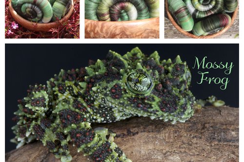 Mossy Frog rolags - 100g