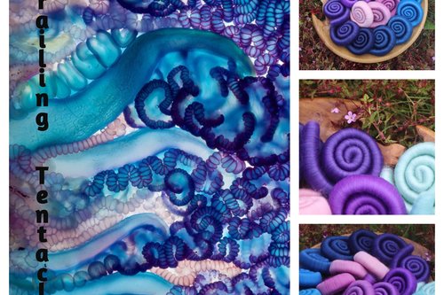 Trailing Tentacles gradient rolag set - 130g