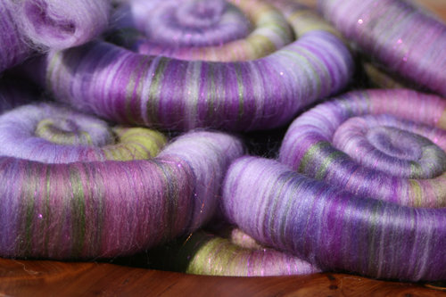 Blooming Heatherfields Punis / Rolags