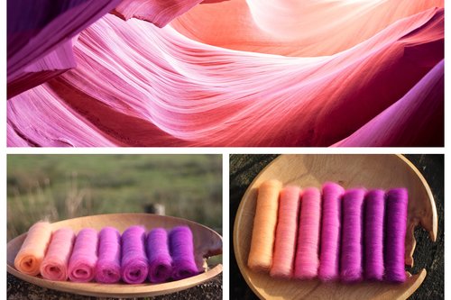 Antelope Canyon Gradient Batt Set - 100g