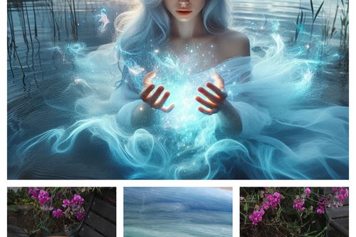 Lady of the Lake gradient batt set - 135g