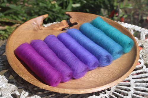 Peacock Feathers Gradient batt set