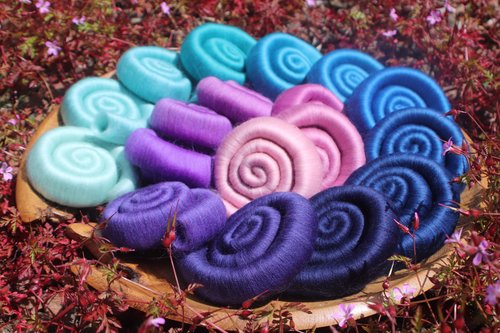 Trailing Tentacles gradient rolag set - 130g