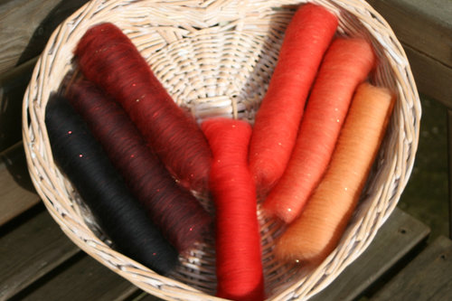 Burning Embers Gradient Batt Set - 100g