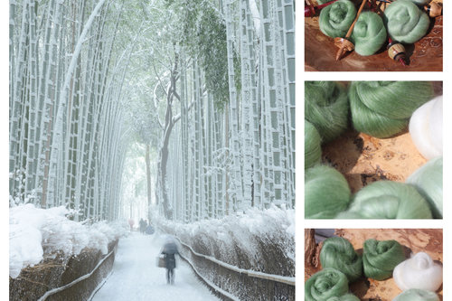 Bamboo Forest Gradient Batt Set - 100g
