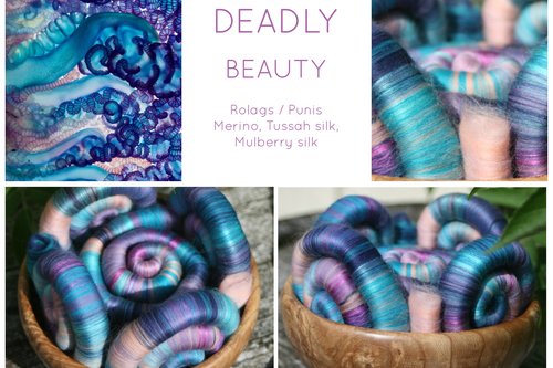 Deadly Beauty Rolags / Punis - 100g
