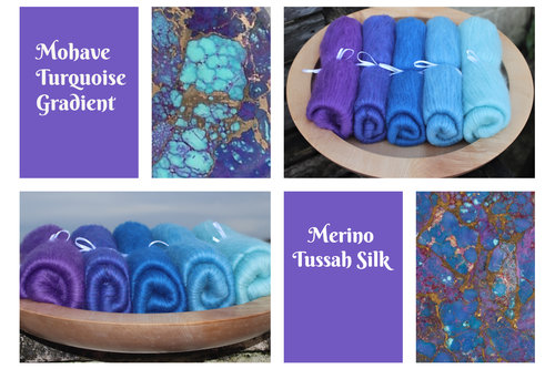 Mohave Turquoise Gradient Batt Set