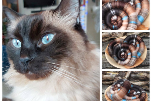 Ole Blue Eyes rolags - 100g